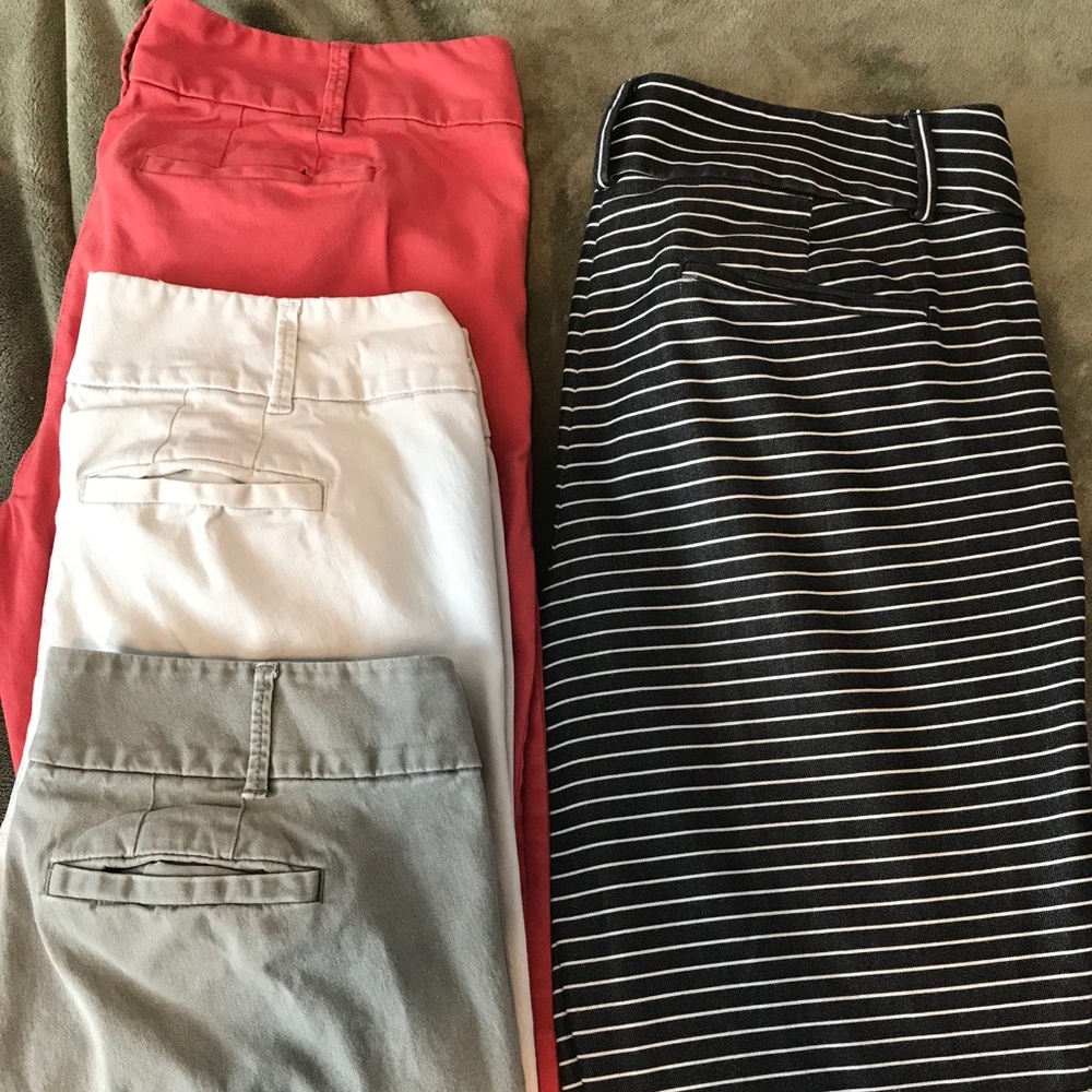 Ann Taylor LOFT 4pc lot of size 6 pants.